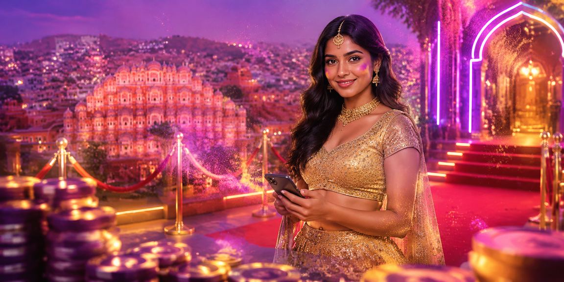 Player logging into mobile casino app in Jaipur